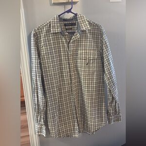 3 for $15 cream plaid Nautica shirt size Small